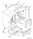 Схема №6 F55412VI0 с изображением Микромодуль для посудомоечной машины Aeg 973911076036020